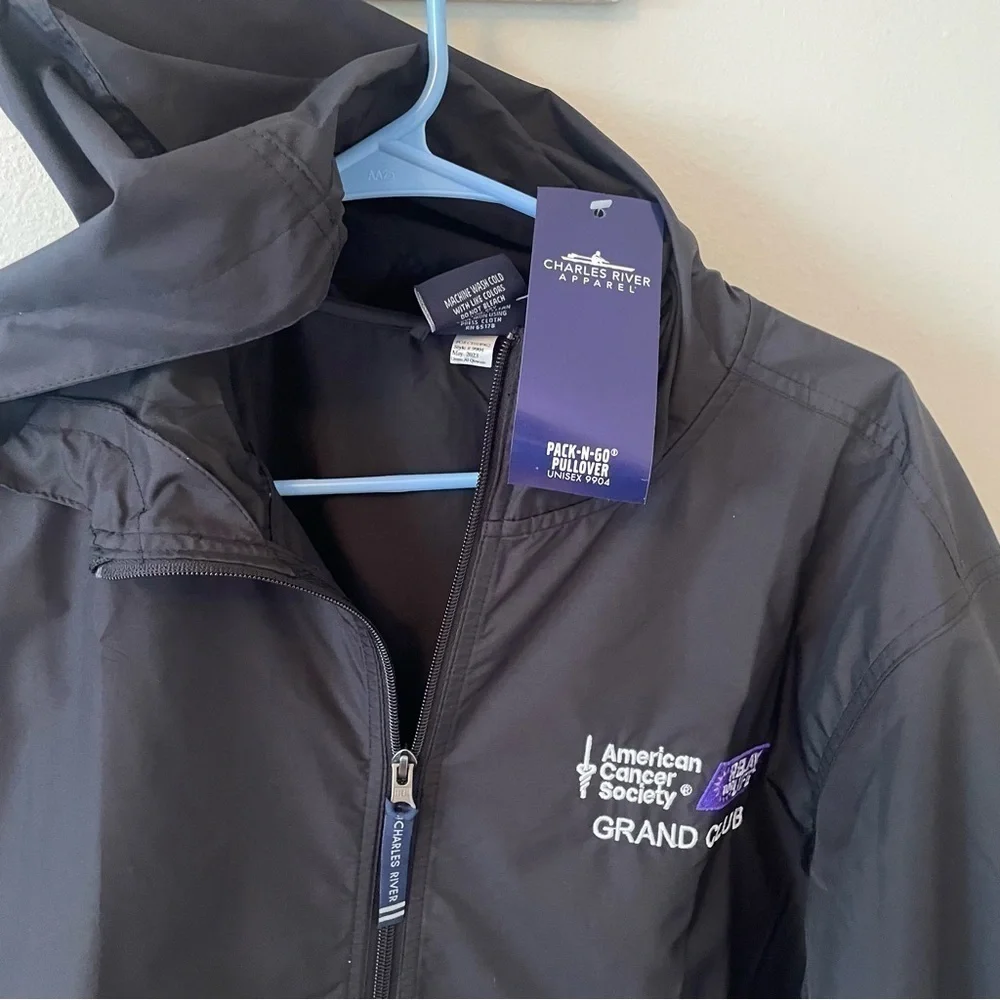 NWT Charles River Apparel Pack & Go Pullover – Men's – Relay for Life